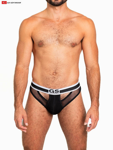 Sheer Mesh Scoop Thong