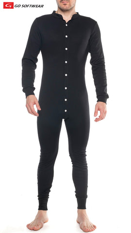 Lumber Jack Open Back Union Suit