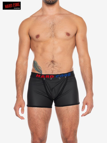 X Pleather Boxer Brief w/ Cod Piece