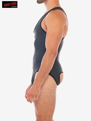X Pleather Backless Wrestler