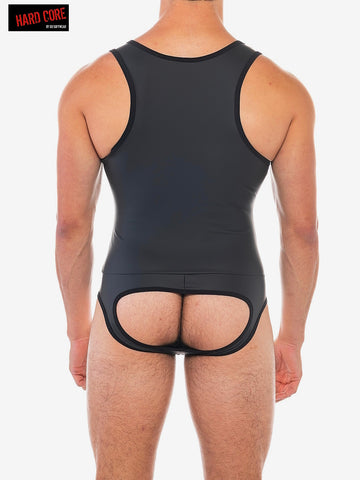 X Pleather Backless Wrestler