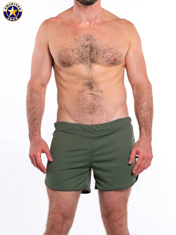 A J Gym Short with Built-in Jockstrap