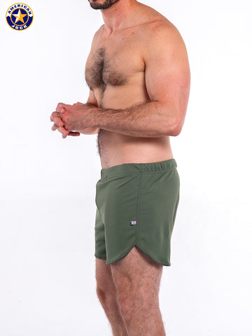 A J Gym Short with Built-in Jockstrap