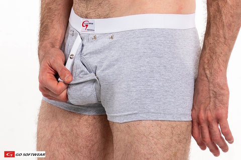 Snap Front Boxer w/Removable Cod Piece